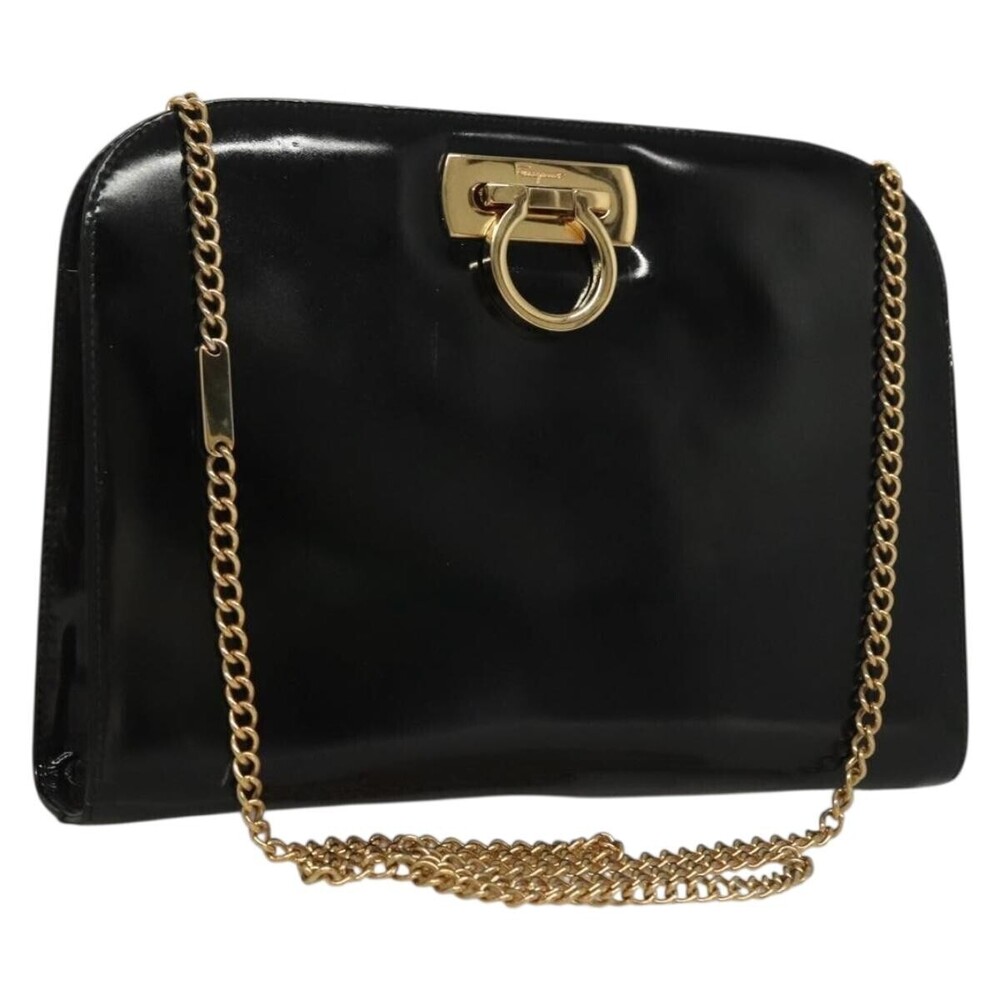 Salvatore Ferragamo Gancini Patent Leather